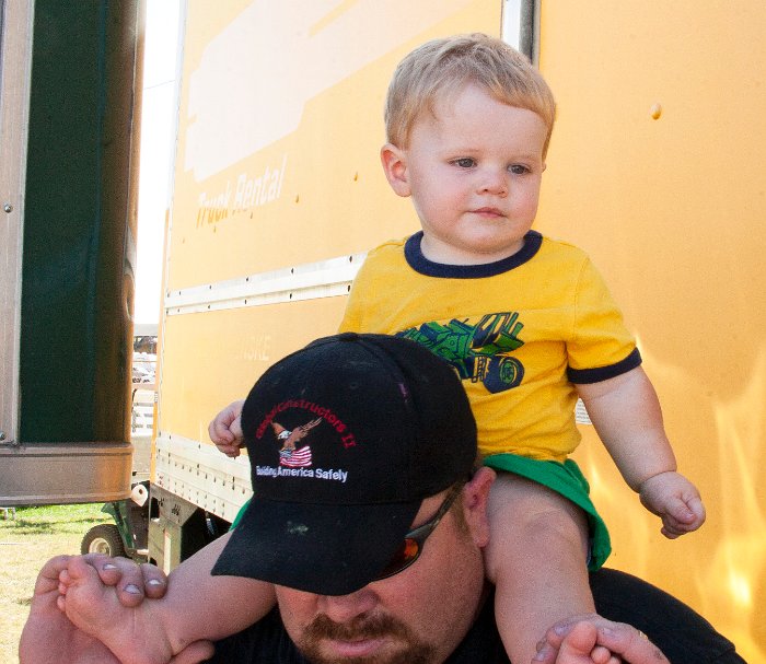 On Dad's Shoulders